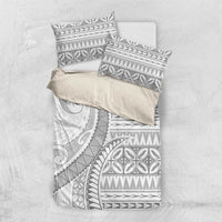 Polynesian White Sunday Bedding Set Lotu Tamaiti Melanesian Pattern LT9 US Twin 172cm x 218cm White - Polynesian Pride
