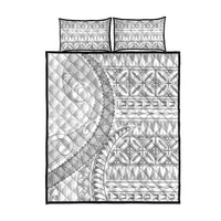 Polynesian White Sunday Quilt Bed Set Lotu Tamaiti Melanesian Pattern LT9 - Polynesian Pride