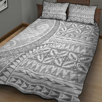 Polynesian White Sunday Quilt Bed Set Lotu Tamaiti Melanesian Pattern LT9 - Polynesian Pride