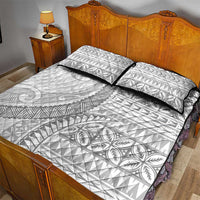 Polynesian White Sunday Quilt Bed Set Lotu Tamaiti Melanesian Pattern LT9 - Polynesian Pride