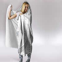 Samoa Siapo White Sunday Hooded Blanket Lotu Tamaiti Polynesian White Pattern LT9 - Polynesian Pride
