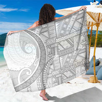 Tonga White Sunday Sarong Lotu Tamaiti Ngatu Tribal LT9 One Size 44 x 66 inches White - Polynesian Pride