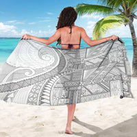 Tonga White Sunday Sarong Lotu Tamaiti Ngatu Tribal LT9 - Polynesian Pride