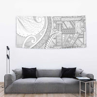Tonga White Sunday Tapestry Lotu Tamaiti Ngatu Tribal LT9 - Polynesian Pride