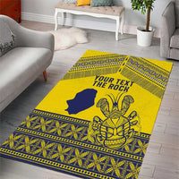 Niue Crab Personalised Area Rug Niuean Hiapo Pattern LT9 - Polynesian Pride