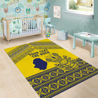 Niue Crab Personalised Area Rug Niuean Hiapo Pattern LT9 - Polynesian Pride