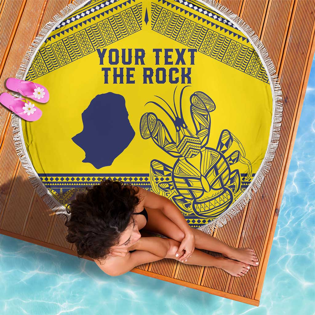 Niue Crab Personalised Beach Blanket Niuean Hiapo Pattern LT9 - Polynesian Pride