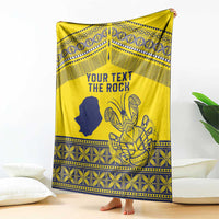 Niue Crab Personalised Blanket Niuean Hiapo Pattern LT9 - Polynesian Pride