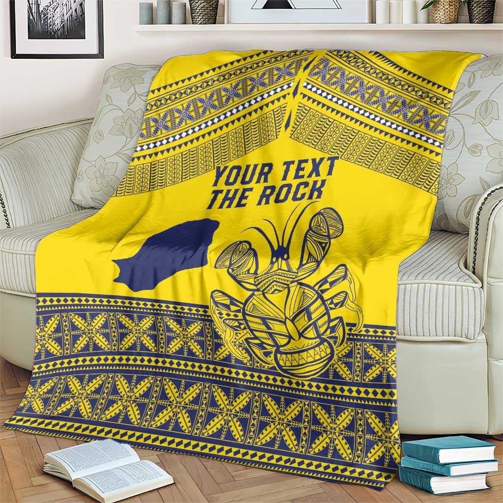 Niue Crab Personalised Blanket Niuean Hiapo Pattern LT9 - Polynesian Pride