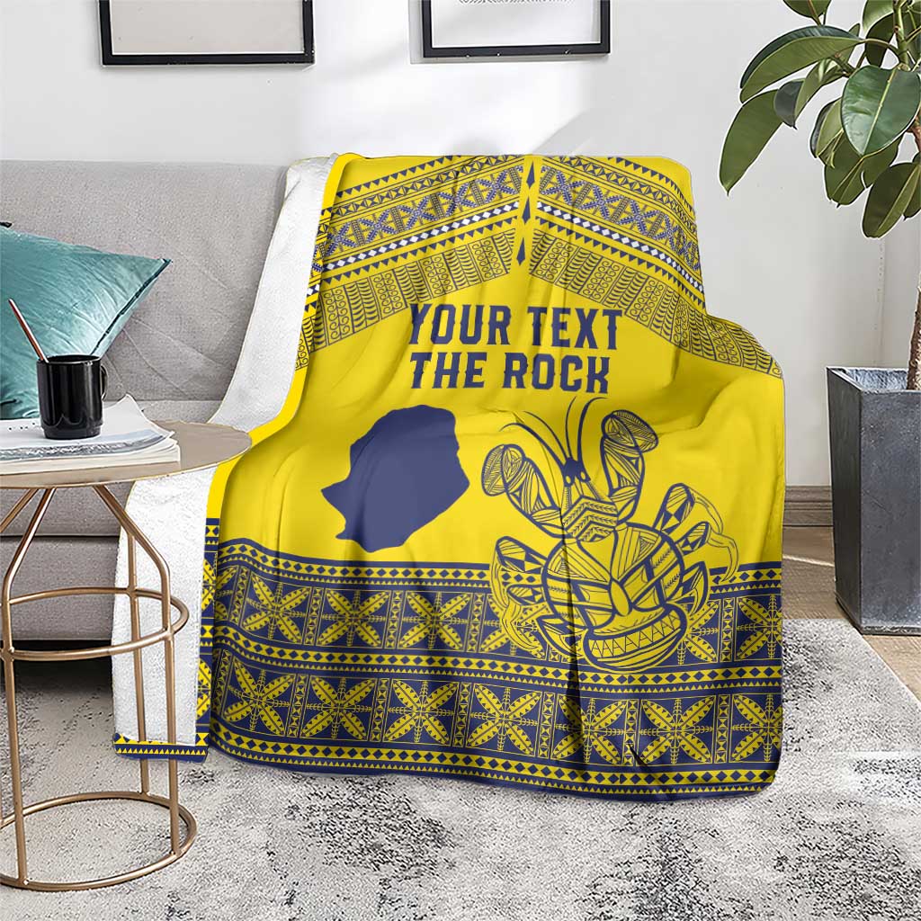 Niue Crab Personalised Blanket Niuean Hiapo Pattern LT9 - Polynesian Pride