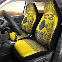 Niue Crab Personalised Car Seat Cover Niuean Hiapo Pattern LT9 - Polynesian Pride