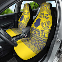 Niue Crab Personalised Car Seat Cover Niuean Hiapo Pattern LT9 - Polynesian Pride