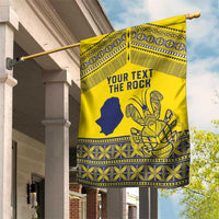 Niue Crab Personalised Garden Flag Niuean Hiapo Pattern LT9 House Flag Gold - Polynesian Pride