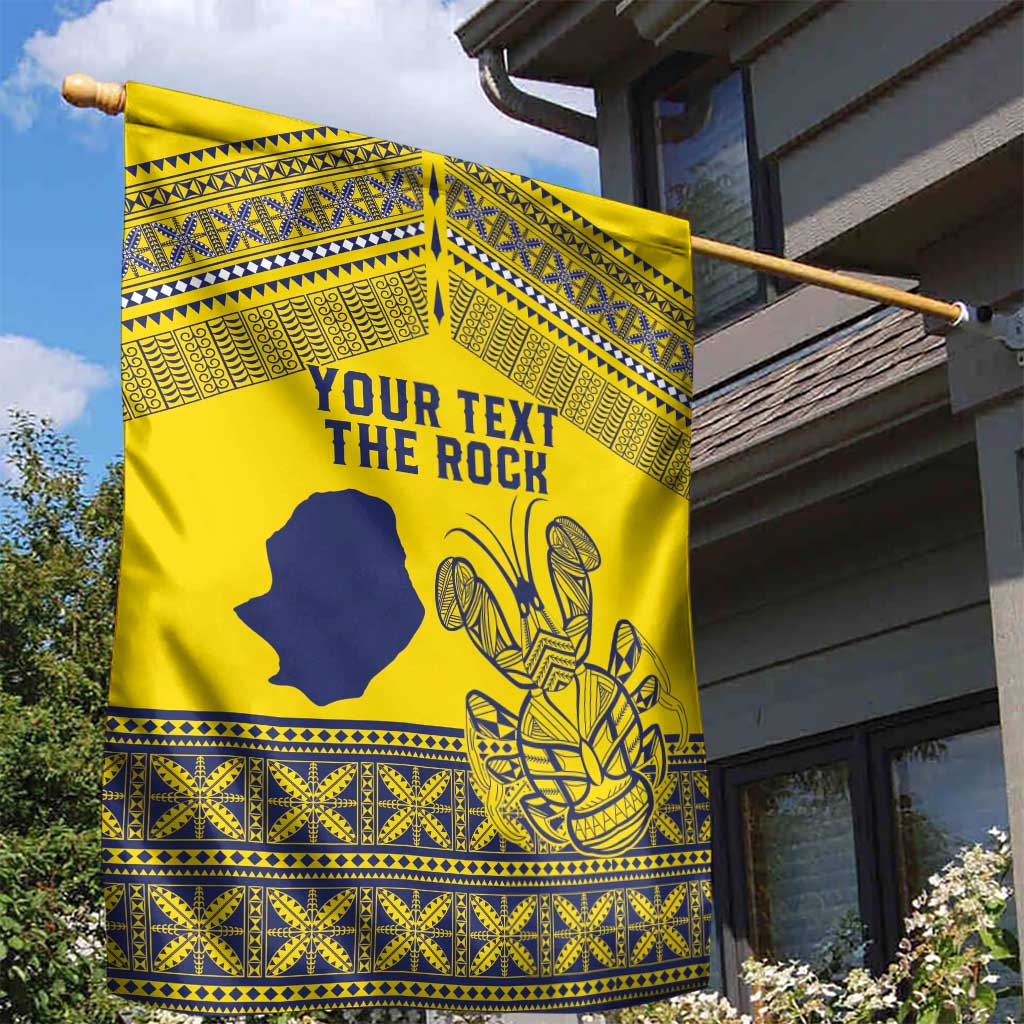 Niue Crab Personalised Garden Flag Niuean Hiapo Pattern LT9 - Polynesian Pride