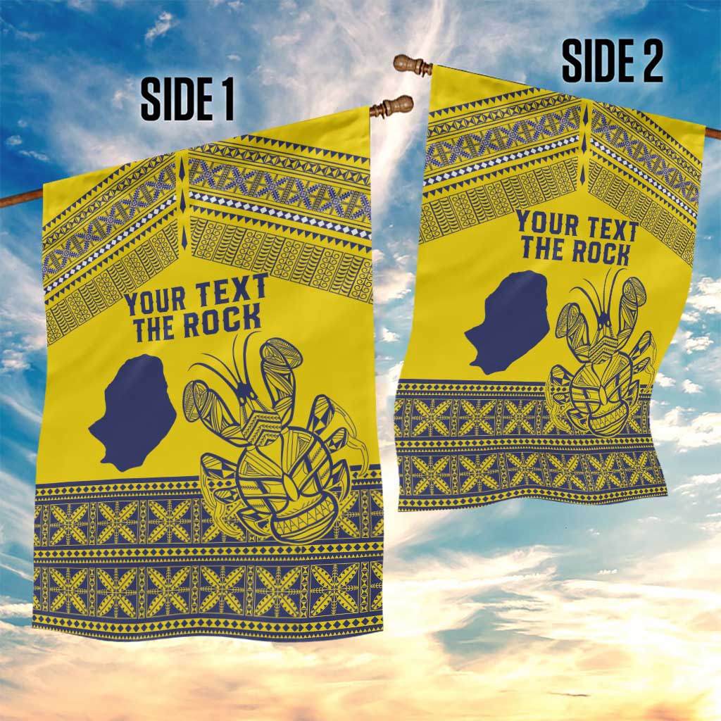 Niue Crab Personalised Garden Flag Niuean Hiapo Pattern LT9 - Polynesian Pride