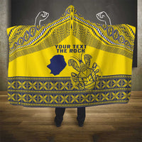 Niue Crab Personalised Hooded Blanket Niuean Hiapo Pattern LT9 - Polynesian Pride
