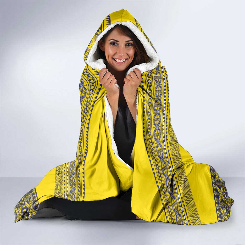 Niue Crab Personalised Hooded Blanket Niuean Hiapo Pattern LT9 - Polynesian Pride