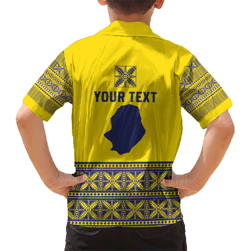 Niue Crab Personalised Kid Hawaiian Shirt Niuean Hiapo Pattern LT9 - Polynesian Pride