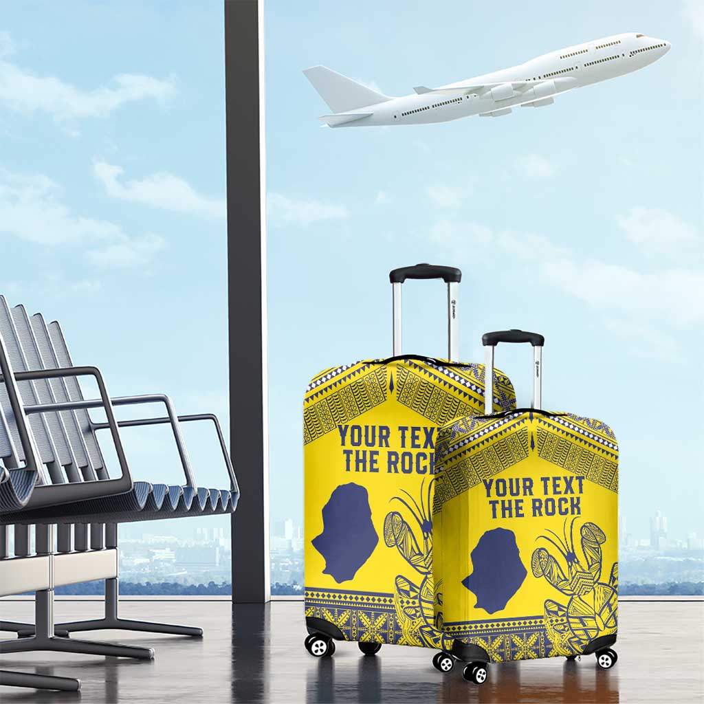 Niue Crab Personalised Luggage Cover Niuean Hiapo Pattern LT9 - Polynesian Pride