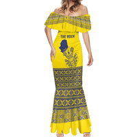 Niue Crab Personalised Mermaid Dress Niuean Hiapo Pattern LT9 - Polynesian Pride