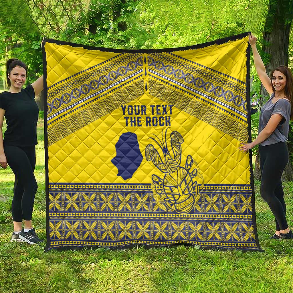 Niue Crab Personalised Quilt Niuean Hiapo Pattern LT9 - Polynesian Pride