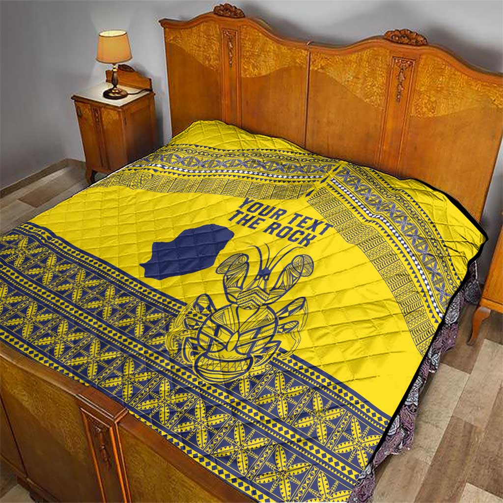 Niue Crab Personalised Quilt Niuean Hiapo Pattern LT9 - Polynesian Pride