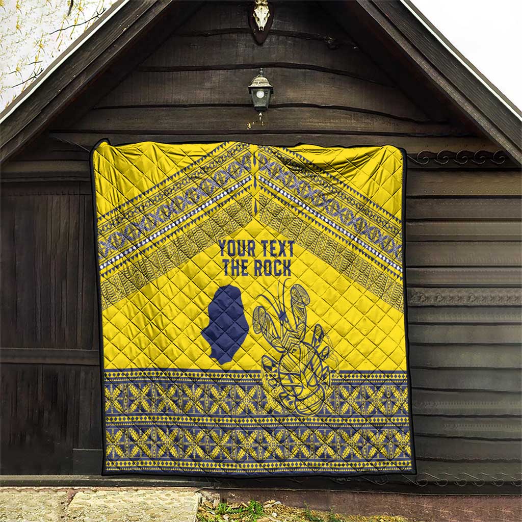 Niue Crab Personalised Quilt Niuean Hiapo Pattern LT9 - Polynesian Pride