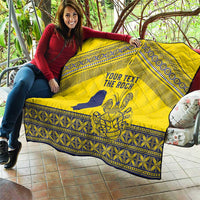 Niue Crab Personalised Quilt Niuean Hiapo Pattern LT9 - Polynesian Pride