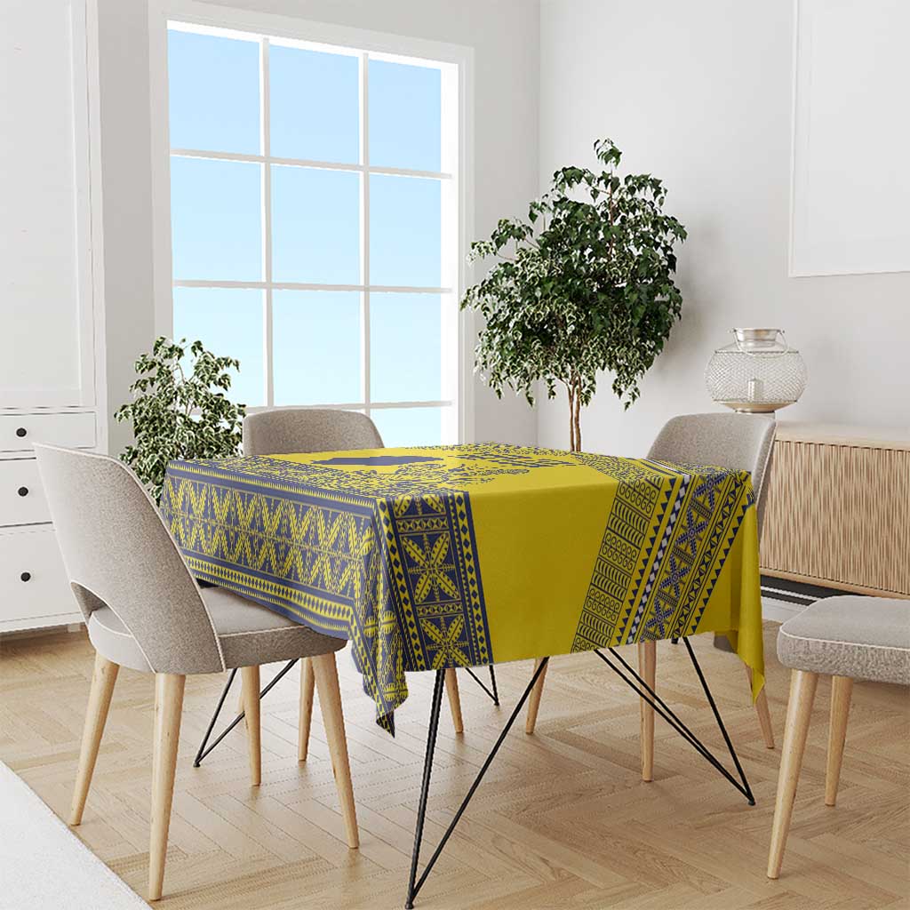 Niue Crab Personalised Tablecloth Niuean Hiapo Pattern LT9 - Polynesian Pride