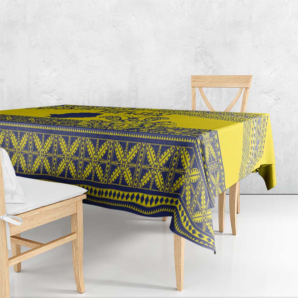 Niue Crab Personalised Tablecloth Niuean Hiapo Pattern LT9 - Polynesian Pride