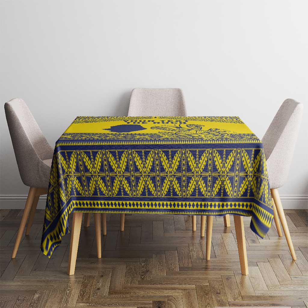 Niue Crab Personalised Tablecloth Niuean Hiapo Pattern LT9 - Polynesian Pride