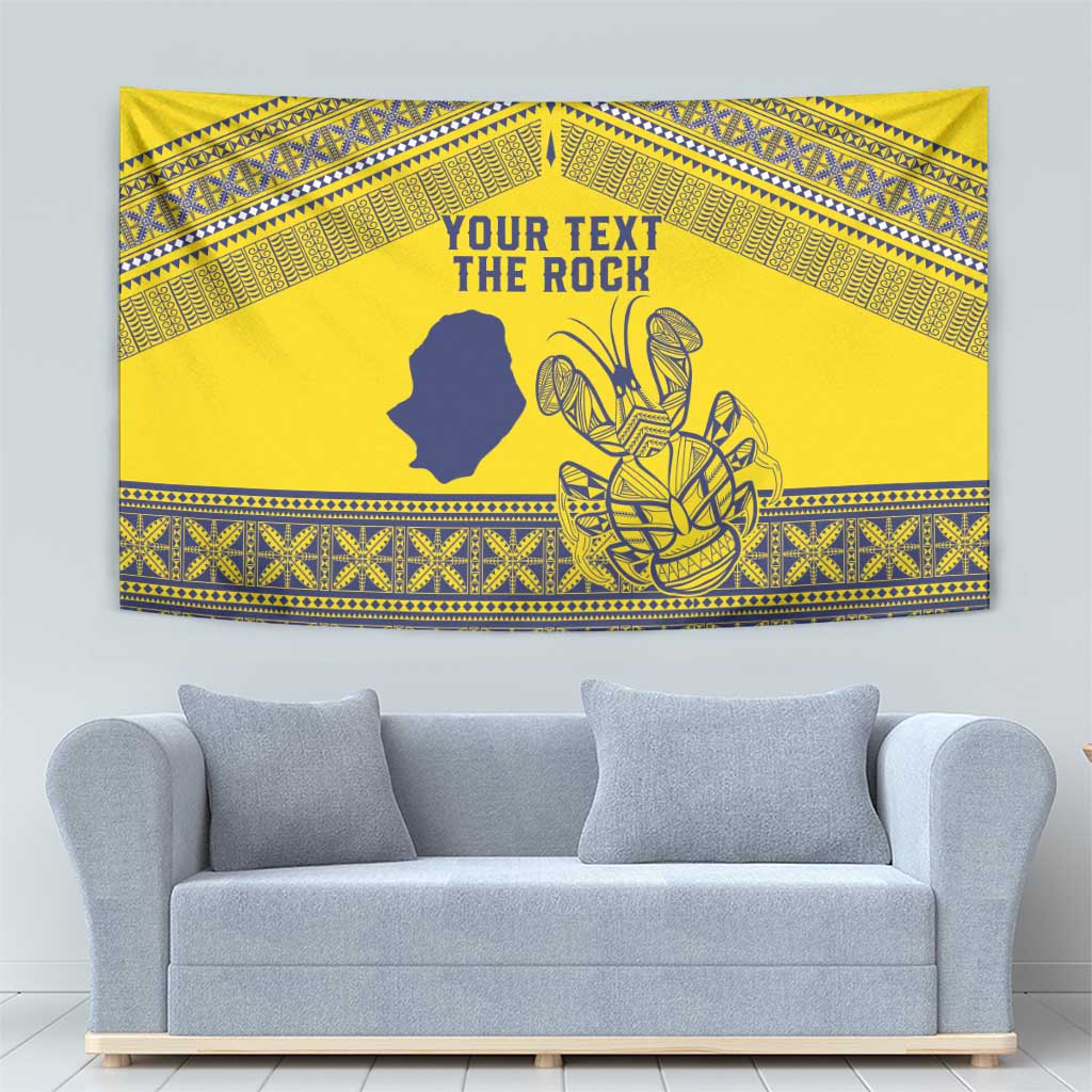 Niue Crab Personalised Tapestry Niuean Hiapo Pattern LT9 - Polynesian Pride