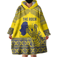 Niue Crab Personalised Wearable Blanket Hoodie Niuean Hiapo Pattern LT9 - Polynesian Pride