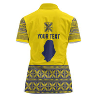 Niue Crab Personalised Women Polo Shirt Niuean Hiapo Pattern LT9 - Polynesian Pride