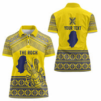 Niue Crab Personalised Women Polo Shirt Niuean Hiapo Pattern LT9 - Polynesian Pride