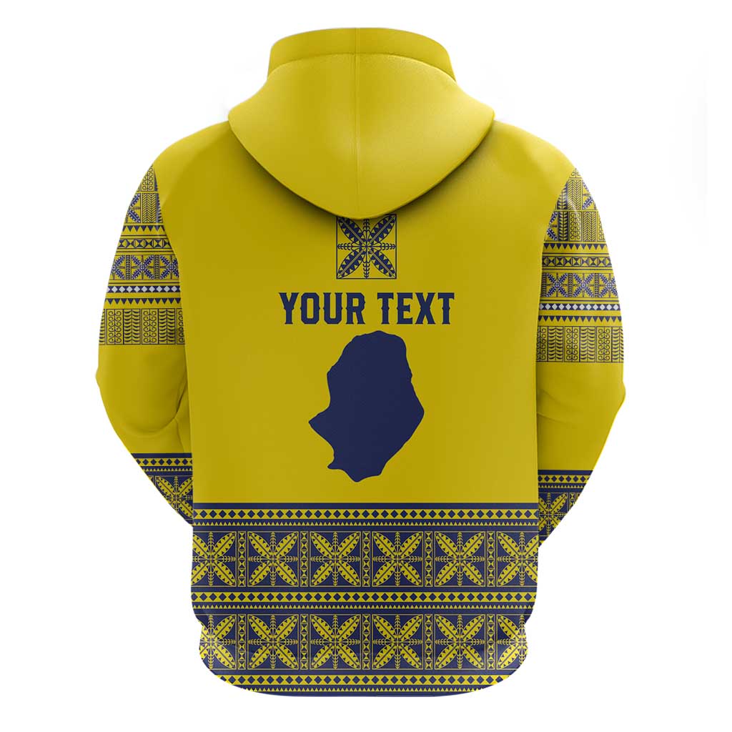 Niue Crab Personalised Zip Hoodie Niuean Hiapo Pattern LT9 - Polynesian Pride