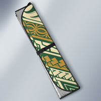 Hawaii Tiki Mask Auto Sun Shade Mele Kalikimaka i Iulai! LT9 - Polynesian Pride