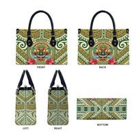 Hawaii Tiki Mask Leather Bag Mele Kalikimaka i Iulai! LT9 - Polynesian Pride