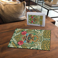 Hawaii Tiki Mask Puzzle Mele Kalikimaka i Iulai! LT9 - Polynesian Pride