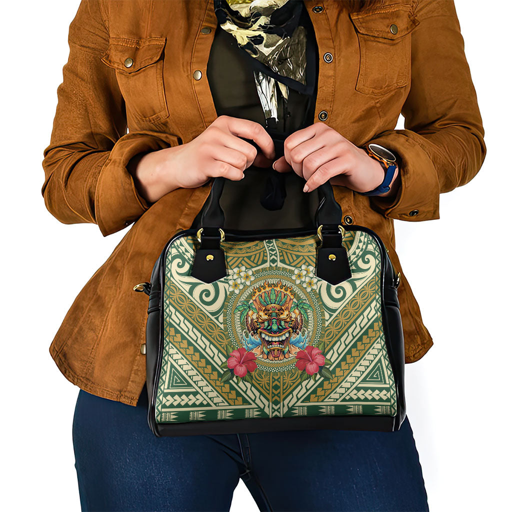 Hawaii Tiki Mask Shoulder Handbag Mele Kalikimaka i Iulai! LT9 - Polynesian Pride