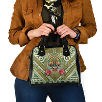Hawaii Tiki Mask Shoulder Handbag Mele Kalikimaka i Iulai! LT9 - Polynesian Pride