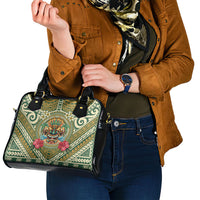Hawaii Tiki Mask Shoulder Handbag Mele Kalikimaka i Iulai! LT9 - Polynesian Pride