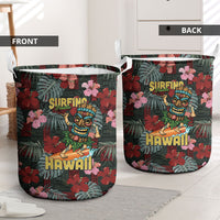 Hawaii Tiki Surfing Laundry Basket Mele Kalikimaka i Iulai! LT9 - Polynesian Pride