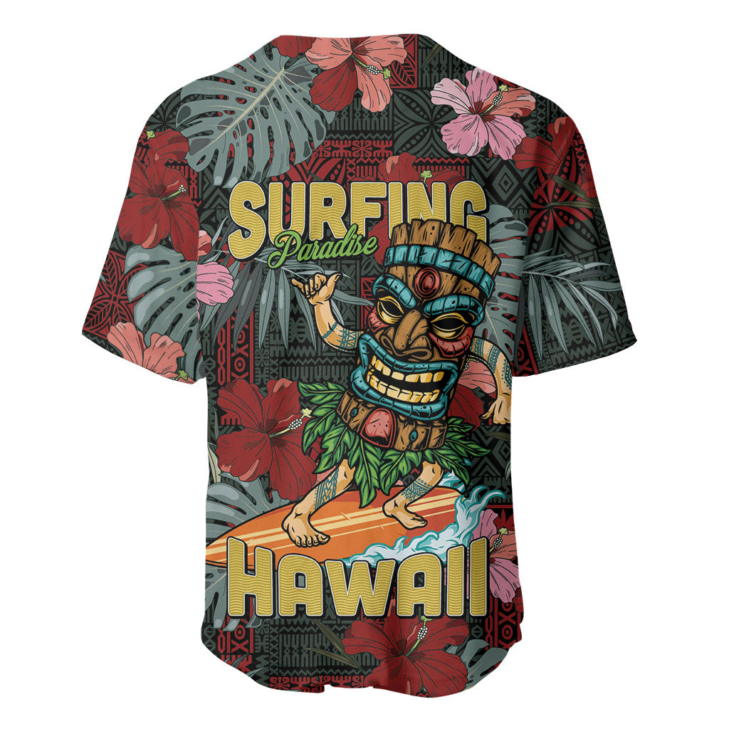 Hawaii Tiki Surfing Baseball Jersey Mele Kalikimaka i Iulai! LT9 - Polynesian Pride