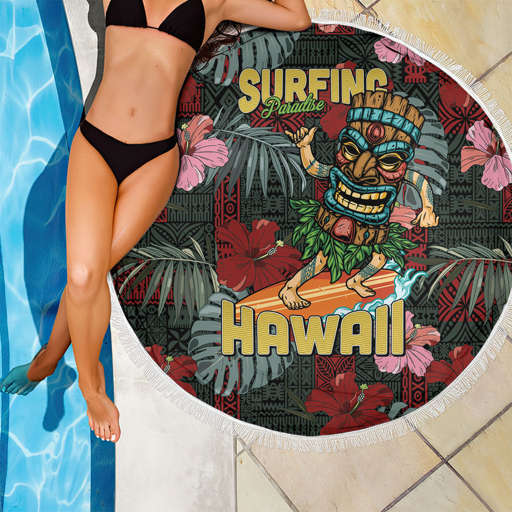 Hawaii Tiki Surfing Beach Blanket Mele Kalikimaka i Iulai! LT9 - Polynesian Pride