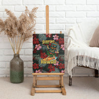 Hawaii Tiki Surfing Canvas Wall Art Mele Kalikimaka i Iulai! LT9 - Polynesian Pride