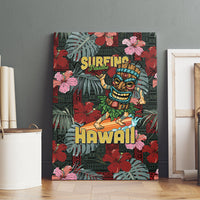 Hawaii Tiki Surfing Canvas Wall Art Mele Kalikimaka i Iulai! LT9 - Polynesian Pride