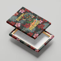 Hawaii Tiki Surfing Canvas Wall Art Mele Kalikimaka i Iulai! LT9 - Polynesian Pride