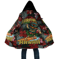 Hawaii Tiki Surfing Cloak Mele Kalikimaka i Iulai! LT9 Unisex Black - Polynesian Pride