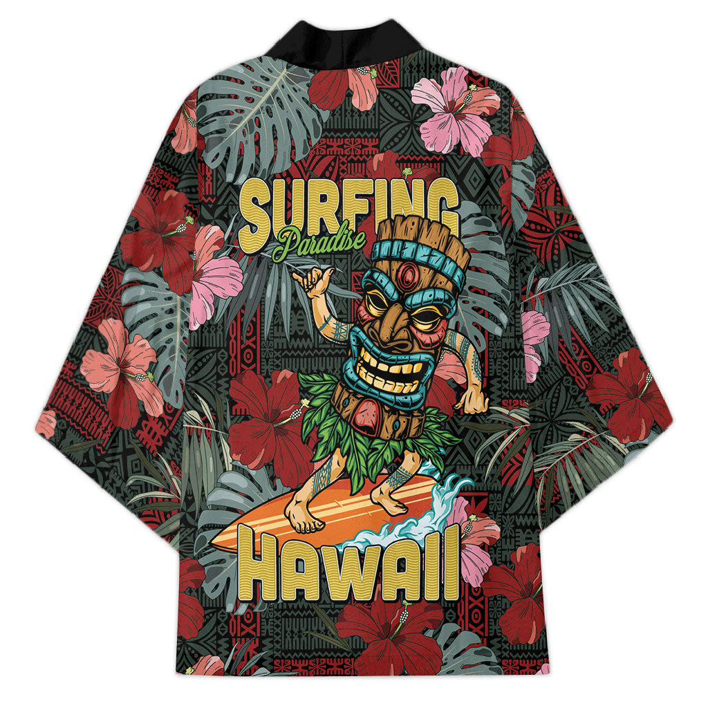 Hawaii Tiki Surfing Kimono Mele Kalikimaka i Iulai! LT9 - Polynesian Pride
